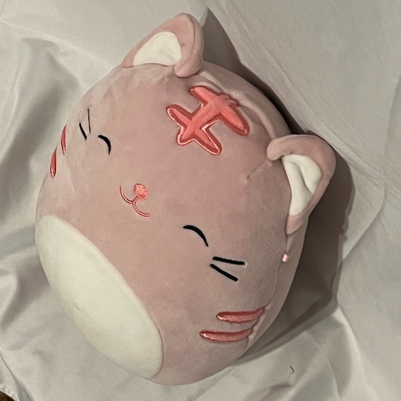 Squishmallows 8" Paulita Pink Cat 2021 Plush Kellytoy Toy Easter Tabby - Picture 3 of 8